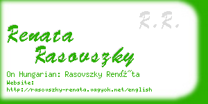 renata rasovszky business card